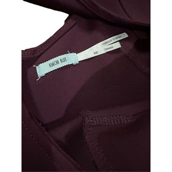 Kimchi Blue Camrin Burgundy Red Fit and Flare Skater Dress with Pockets sz XS - Picture 5 of 10